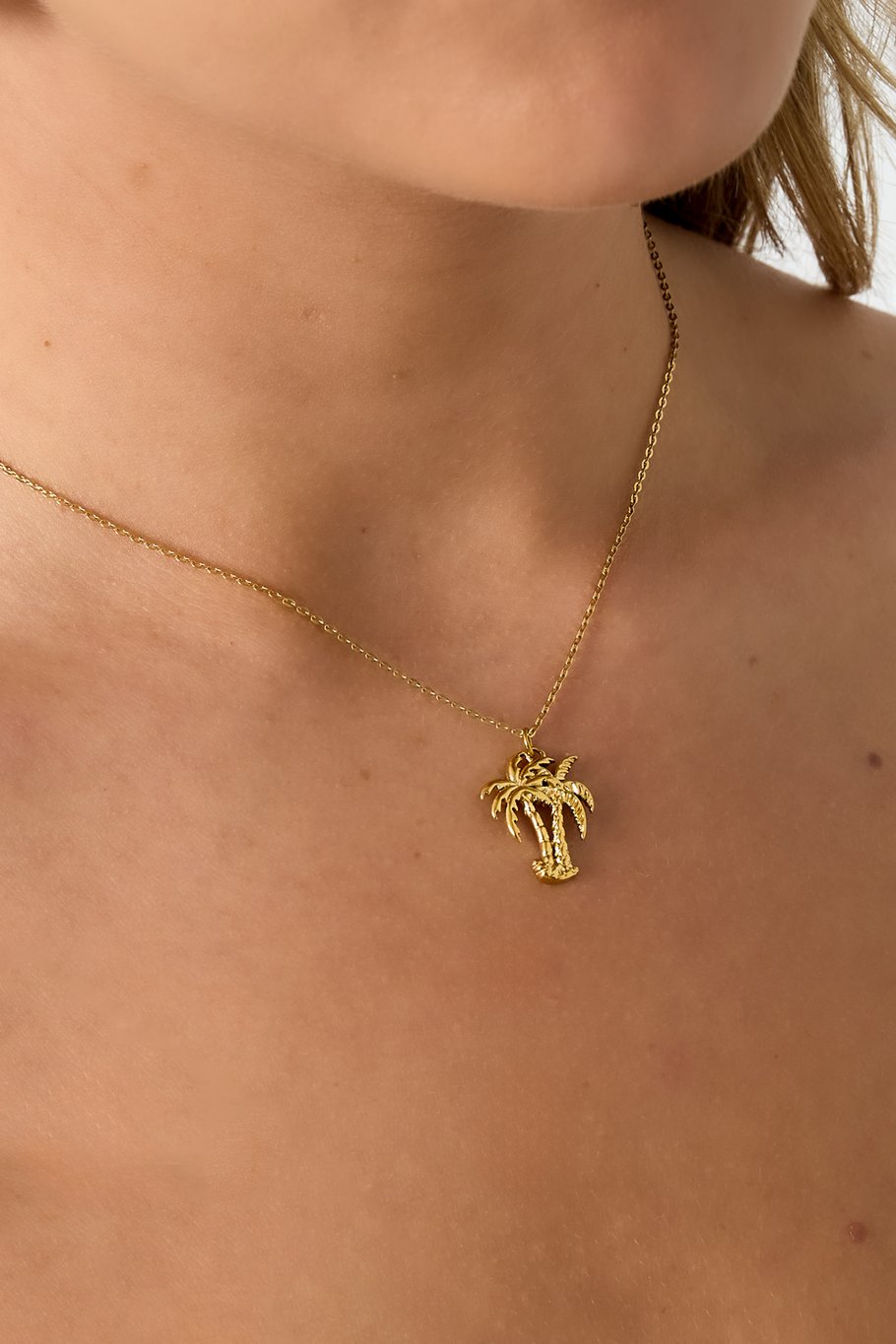 304S.steel Pendant necklaces Plant Casual Daily Picture2